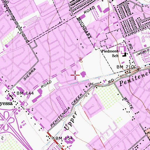 Topographic Map of Summerdale Elementary School, CA