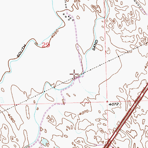 Topographic Map of Twentytwo Slough, CO