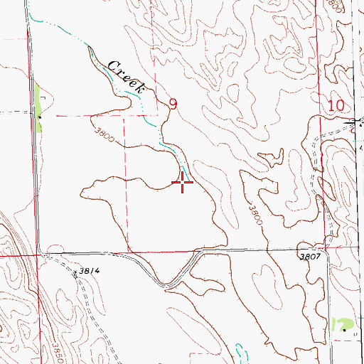Topographic Map of Patent Creek, CO