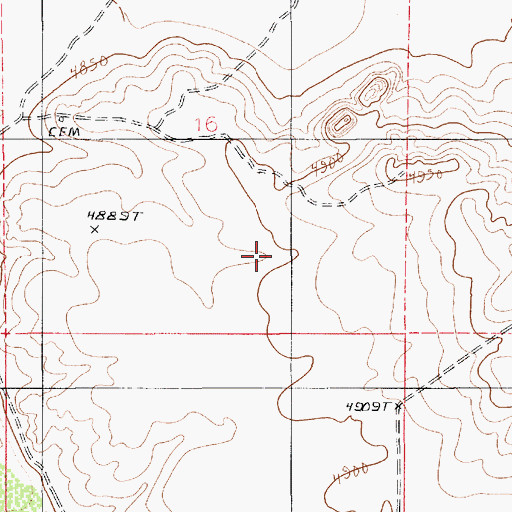 Topographic Map of Brigham City (historical), AZ