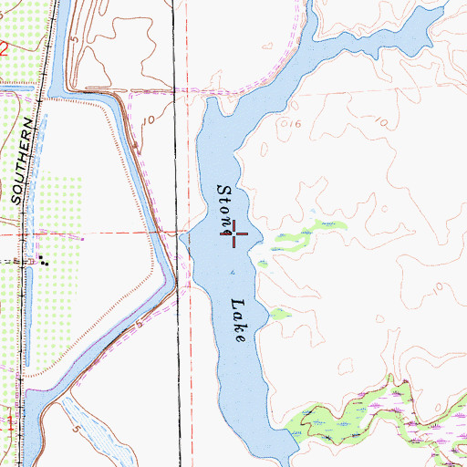 Topographic Map of North Stone Lake, CA