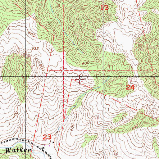 Topographic Map of Soulajule Rancho (historical), CA