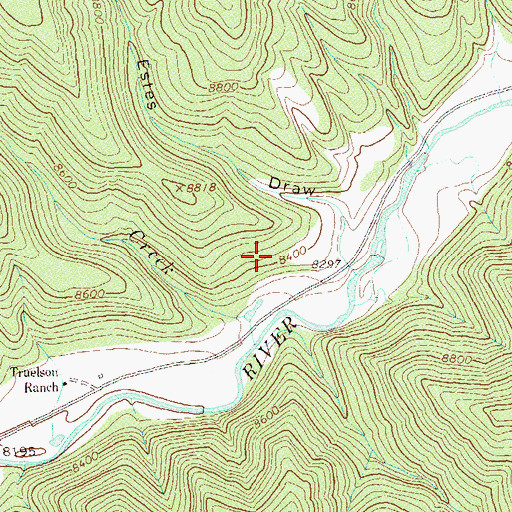 Topographic Map of Snyders Ranch (historical), CO