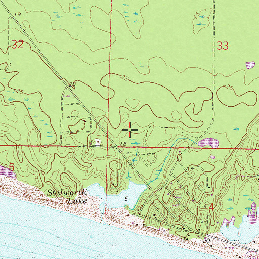 Topographic Map of Van R Butler Elementary School, FL