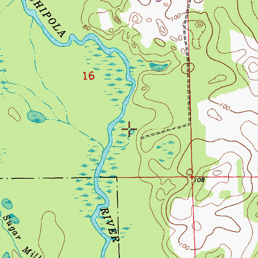 Topographic Map of Baltzell Spring, FL