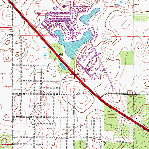 Topographic Map of Church on the Square, FL