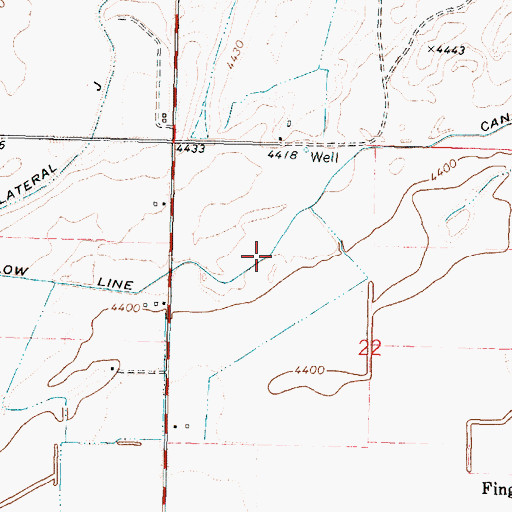 Topographic Map of Low Line Canal, ID