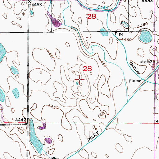 Topographic Map of Weldon Valley Ditch, CO
