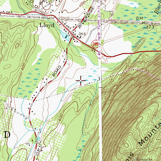 Topographic Map of Pancake Hollow Brook, NY
