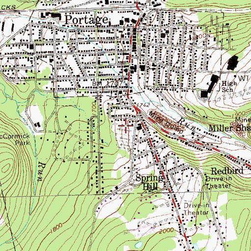 Topographic Map of Prospect Cemetery, PA
