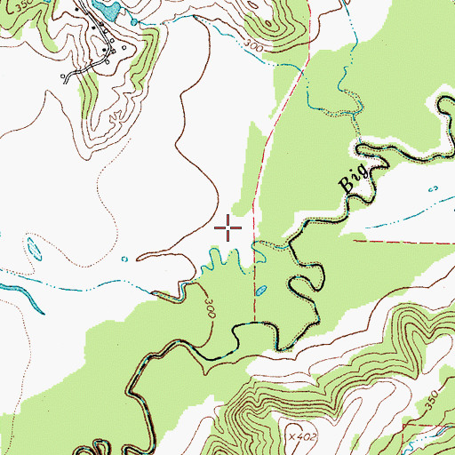 Topographic Map of Lake Bob Sandlin, TX
