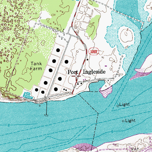 Topographic Map of Harbor City (historical), TX