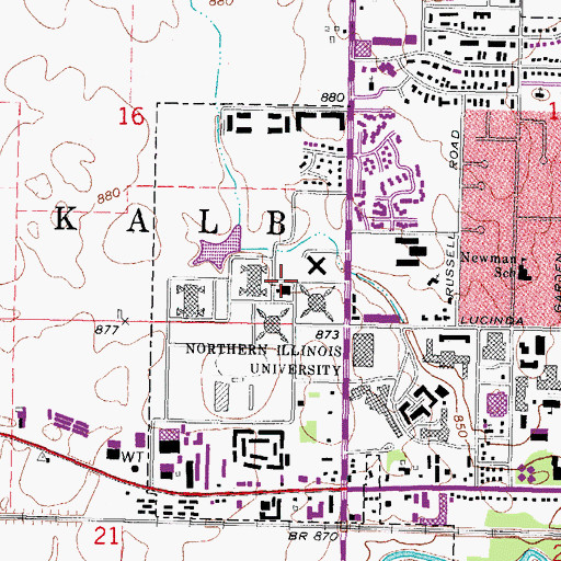 Topographic Map of West Heating Plant, IL