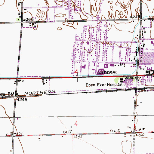 Topographic Map of Brush Lateral, CO