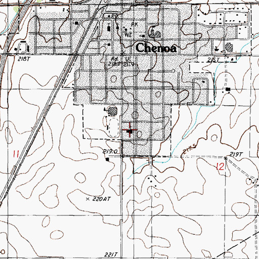 Topographic Map of Saint Pauls Evangelical Lutheran Church, IL