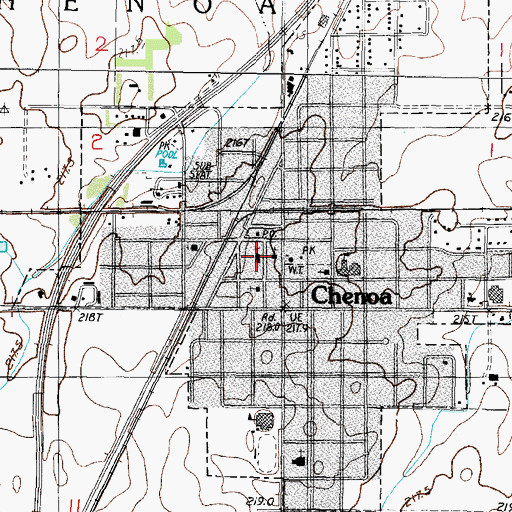 Topographic Map of Trinity Lutheran Church, IL