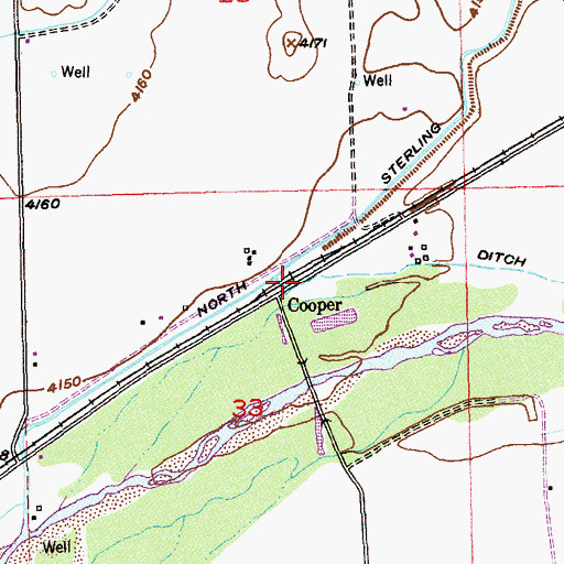Topographic Map of Cooper, CO
