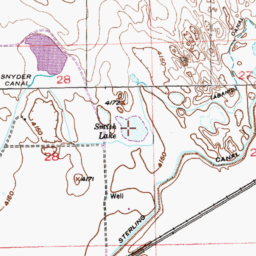 Topographic Map of Smith Lake, CO