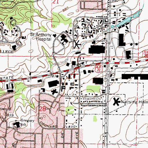 Topographic Map of Life Management Center, IL