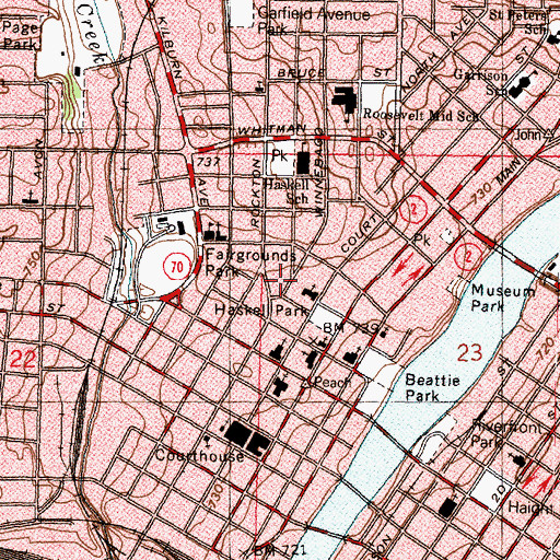Topographic Map of Regional Learning Academy, IL