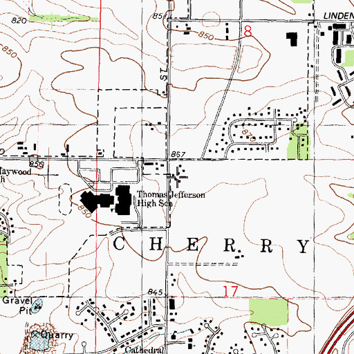 Topographic Map of Regional Learning Center, IL