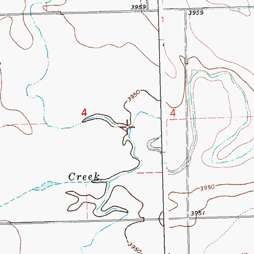 Topographic Map of Coyote Creek, CO