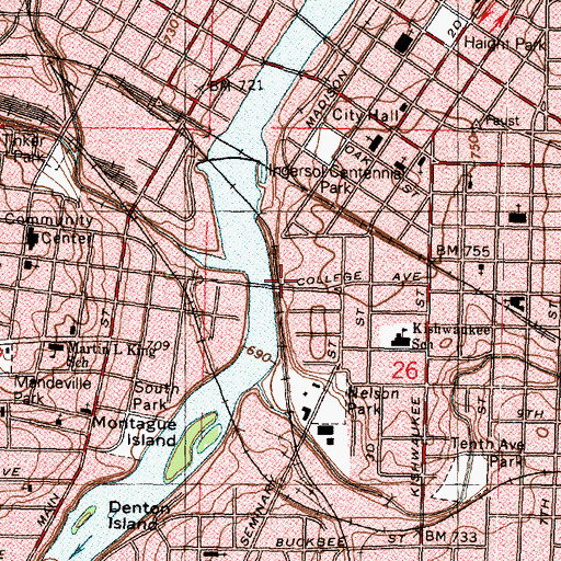 Topographic Map of Christ Tabernacle Baptist Church, IL