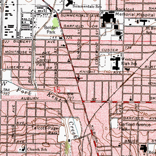 Topographic Map of Christian Union Church, IL