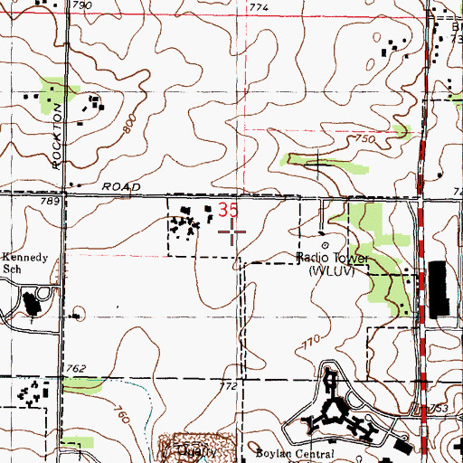 Topographic Map of Colonial Gardens, IL
