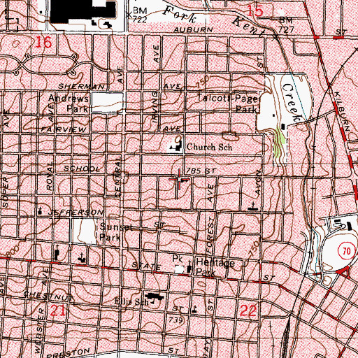 Topographic Map of Faith Temple Church, IL