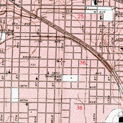 Topographic Map of Gentle Shepherd Fellowship Church, IL