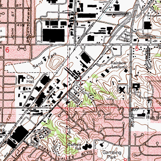 Topographic Map of Grace Fellowship Church, IL