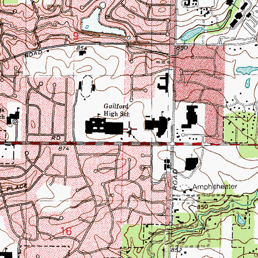 Topographic Map of Hope Reformed Church, IL