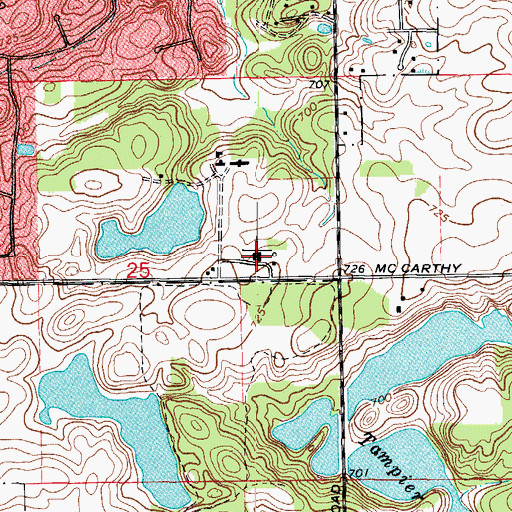 Topographic Map of Holy Family Villa, IL