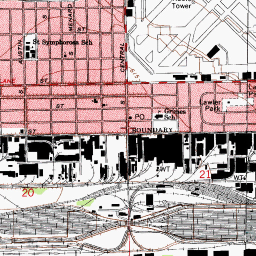 Topographic Map of Home Building Institute, IL