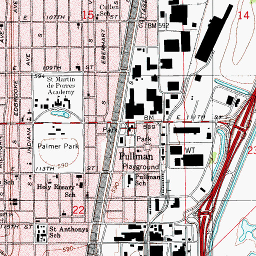 Topographic Map of Hotel Florence, IL