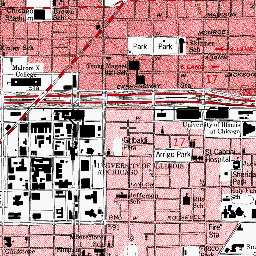 Topographic Map of Garibaldi Square, IL