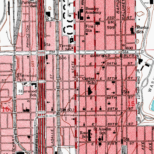 Topographic Map of Good Shepherd Church, IL
