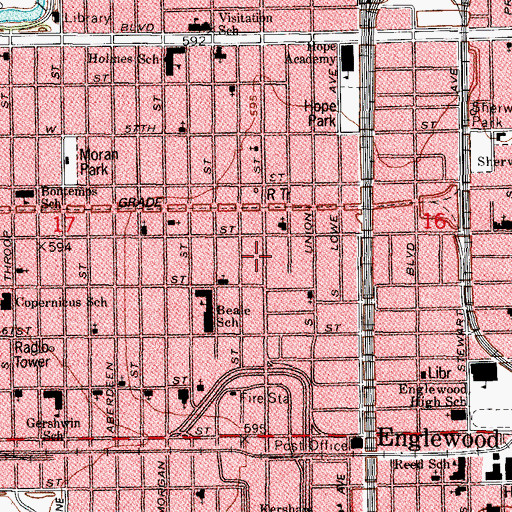 Topographic Map of Good Shepherd Rescue Mission, IL