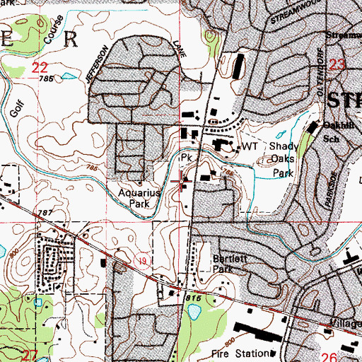 Topographic Map of Grace Lutheran Church, IL