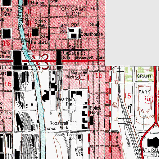Topographic Map of Grace Place, IL