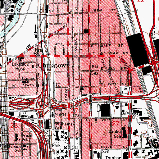 Topographic Map of Graham Training Center, IL