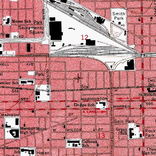 Topographic Map of Greater Holy Temple Church of God and Christ, IL
