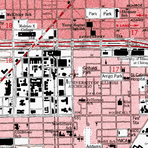 Topographic Map of Greek Orthodox Church of Saint Basil, IL