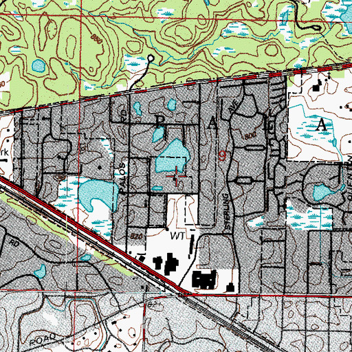 Topographic Map of Gurudawara Sikh Religious Society, IL