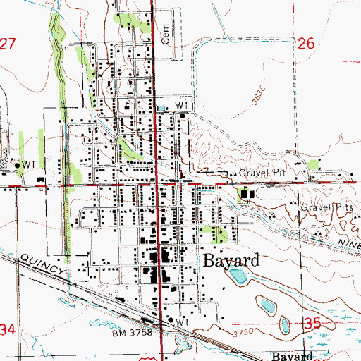 Topographic Map of Assumption Greek Orthodox Church, NE