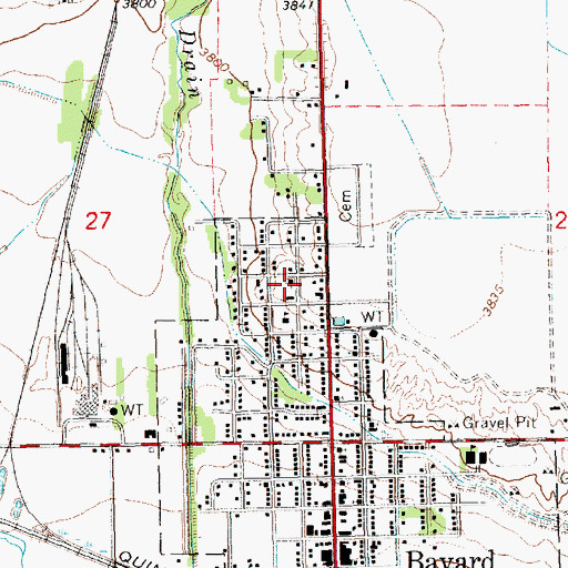 Topographic Map of Mount Calvary Lutheran Church, NE