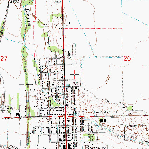 Topographic Map of Bayard Clinic, NE