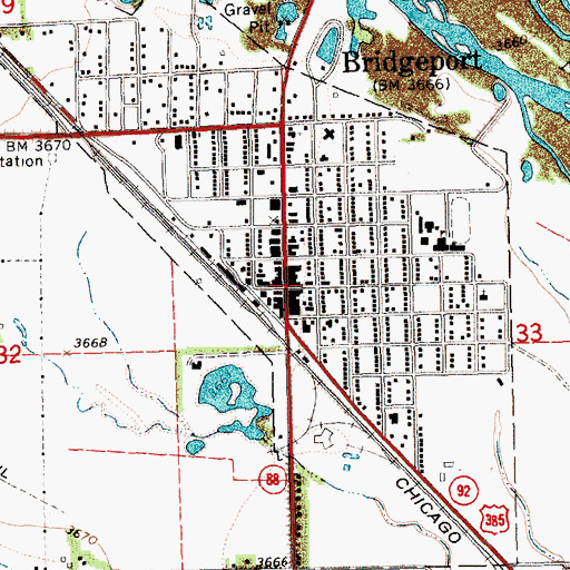 Topographic Map of Good Shepherd Episcopal Church, NE