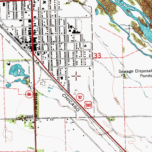 Topographic Map of Morrill County Medical Center, NE